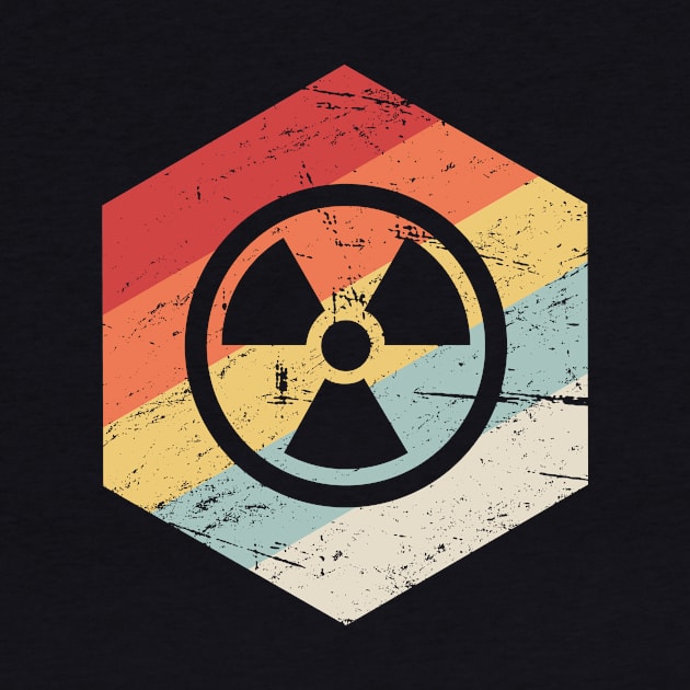 Retro Vintage Nuclear Radiation Symbol by Wizardmode